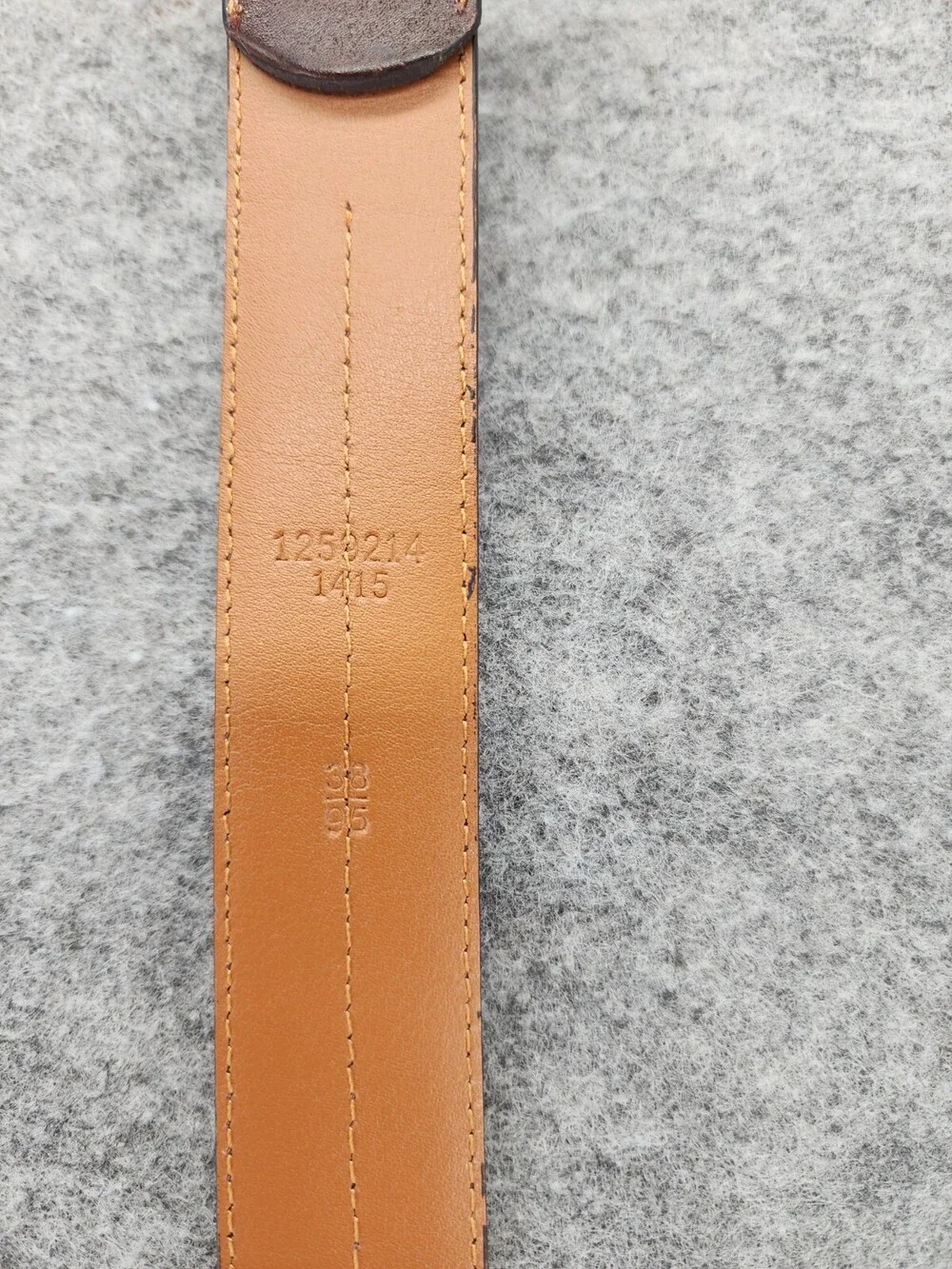 Chaps Belt Mens 38 Brown Leather 1